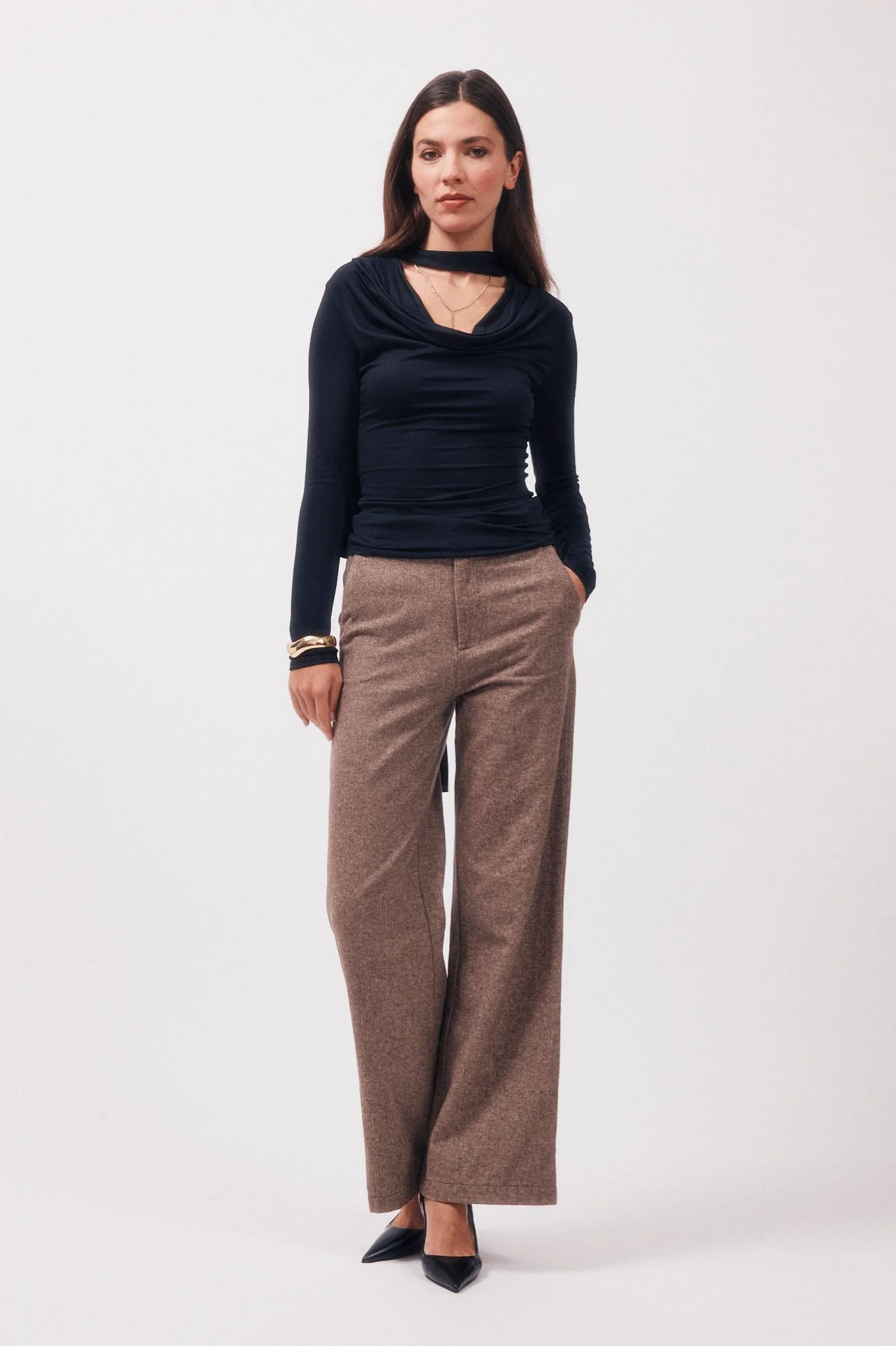 Albert | Top col drappé - Image 3