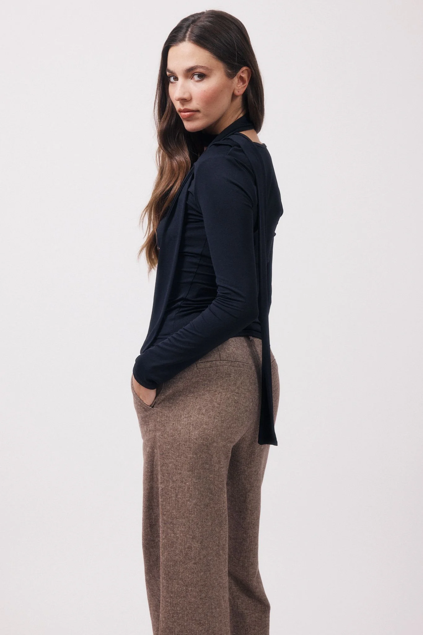 Albert | Top col drappé - Image 4