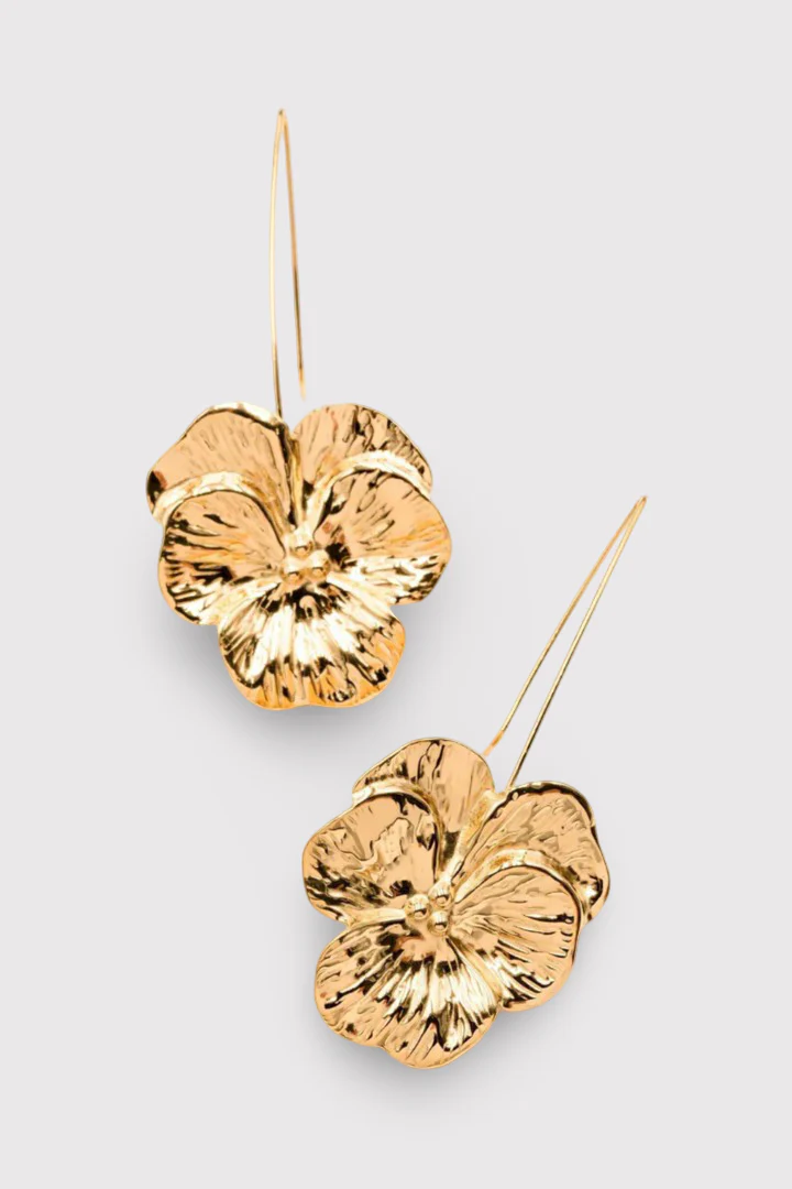 Thècle | Boucles fleur pendantes