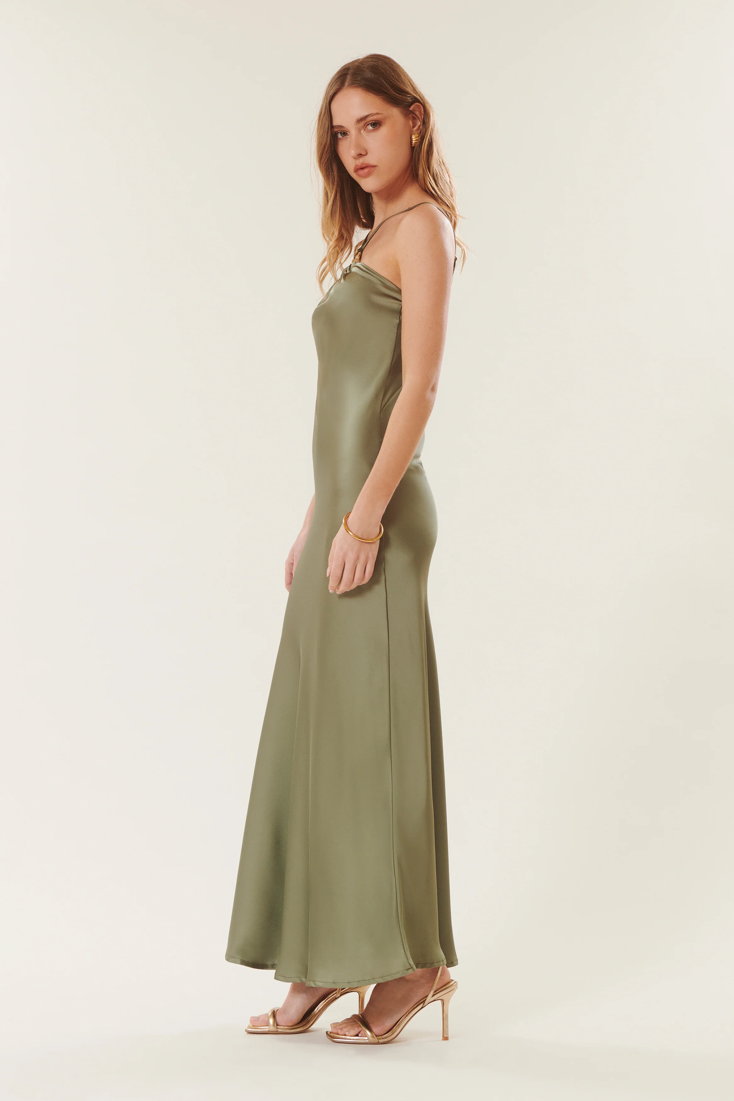 Caroline | Robe longue satinée - Image 3