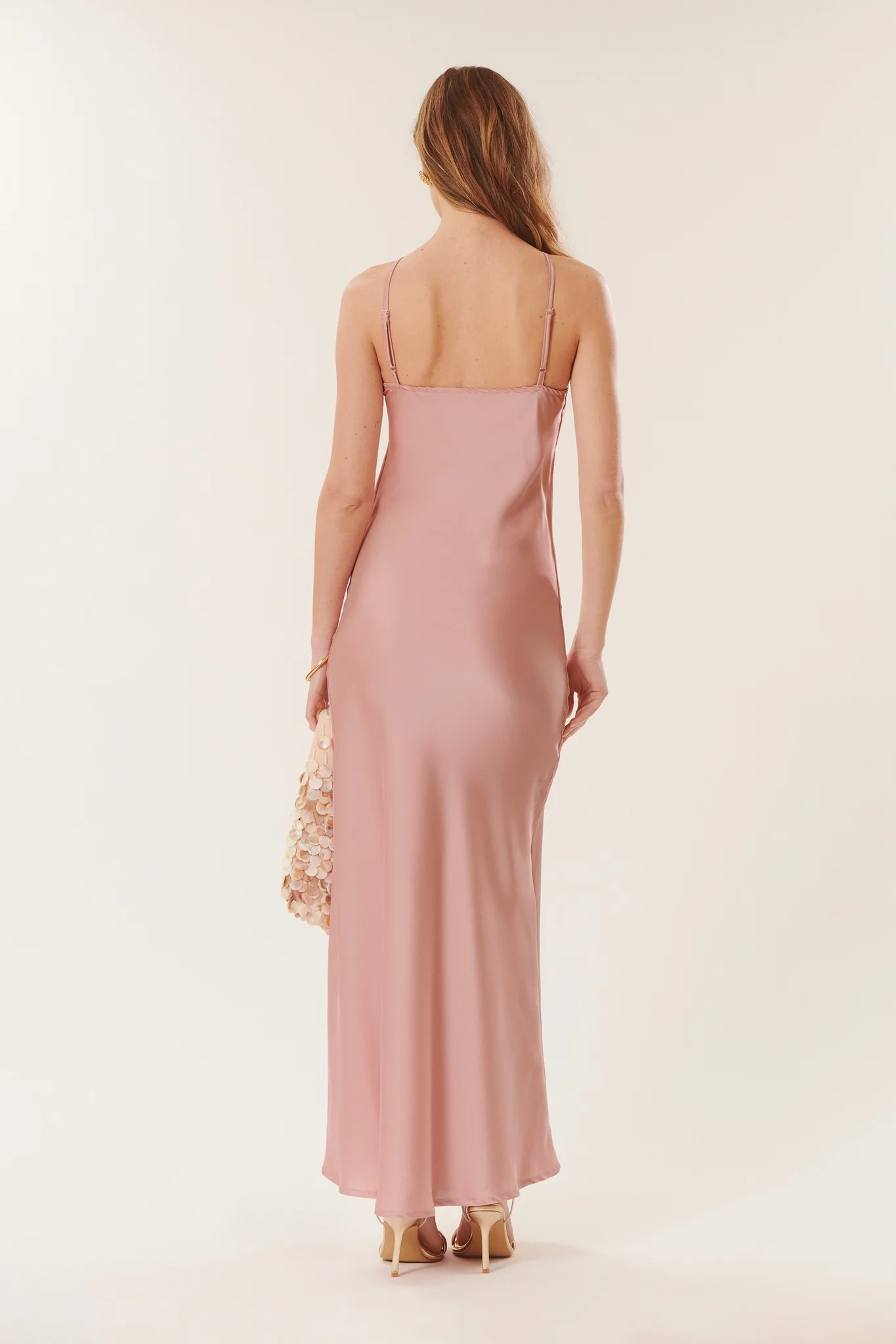 Caroline | Robe longue satinée - Image 3