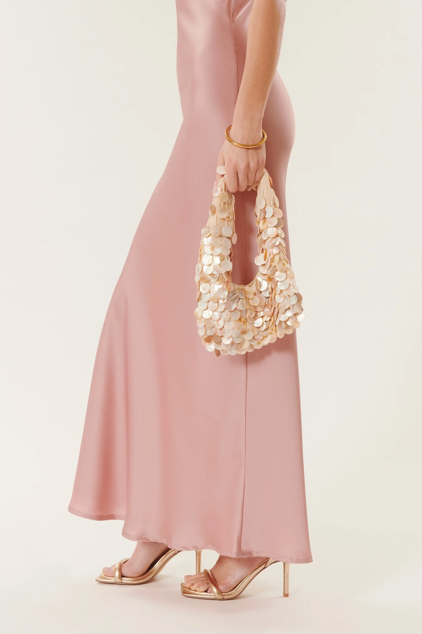 Caroline | Robe longue satinée - Image 5