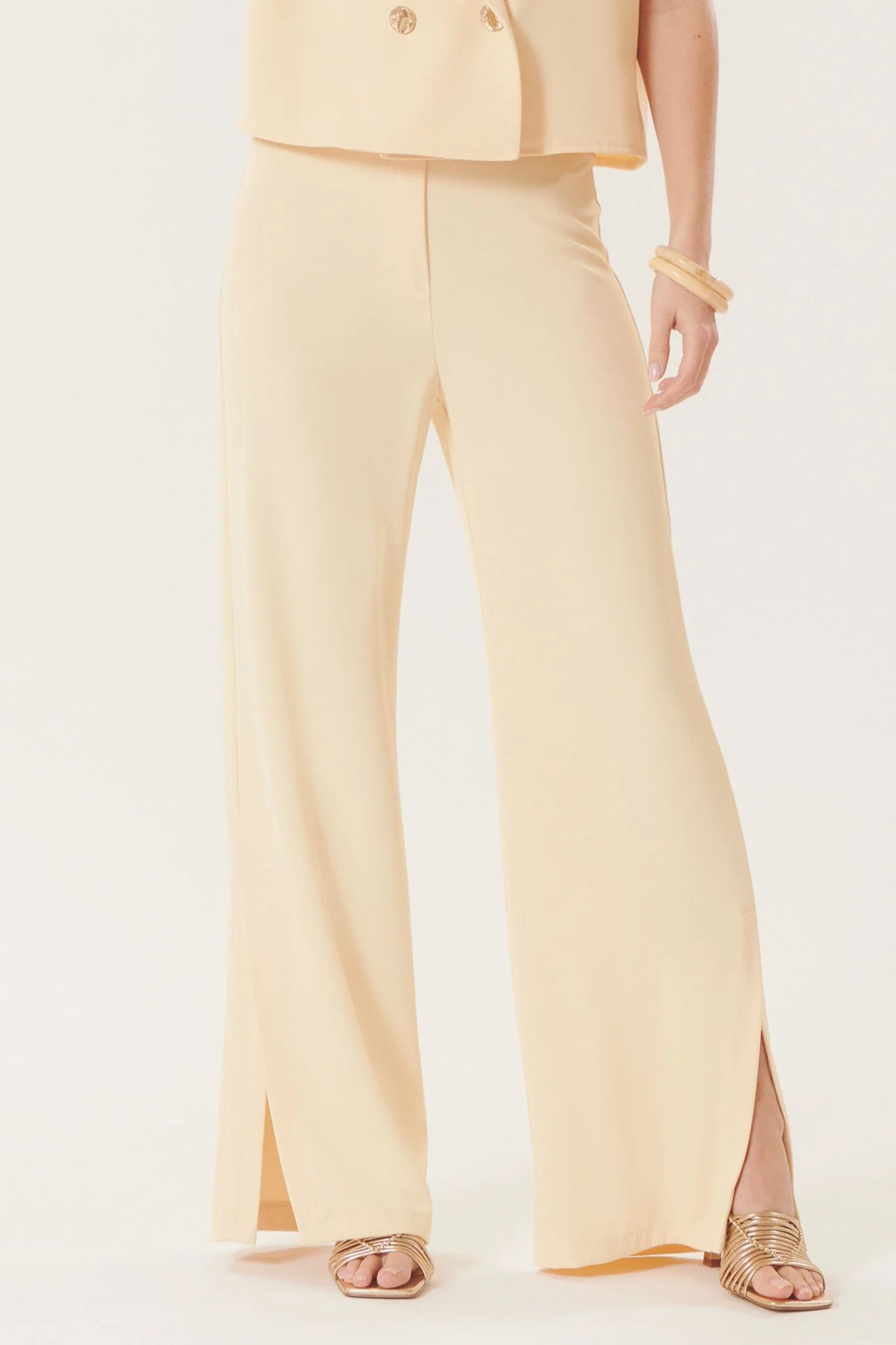Massimo | Pantalon fluide à fentes - Image 4
