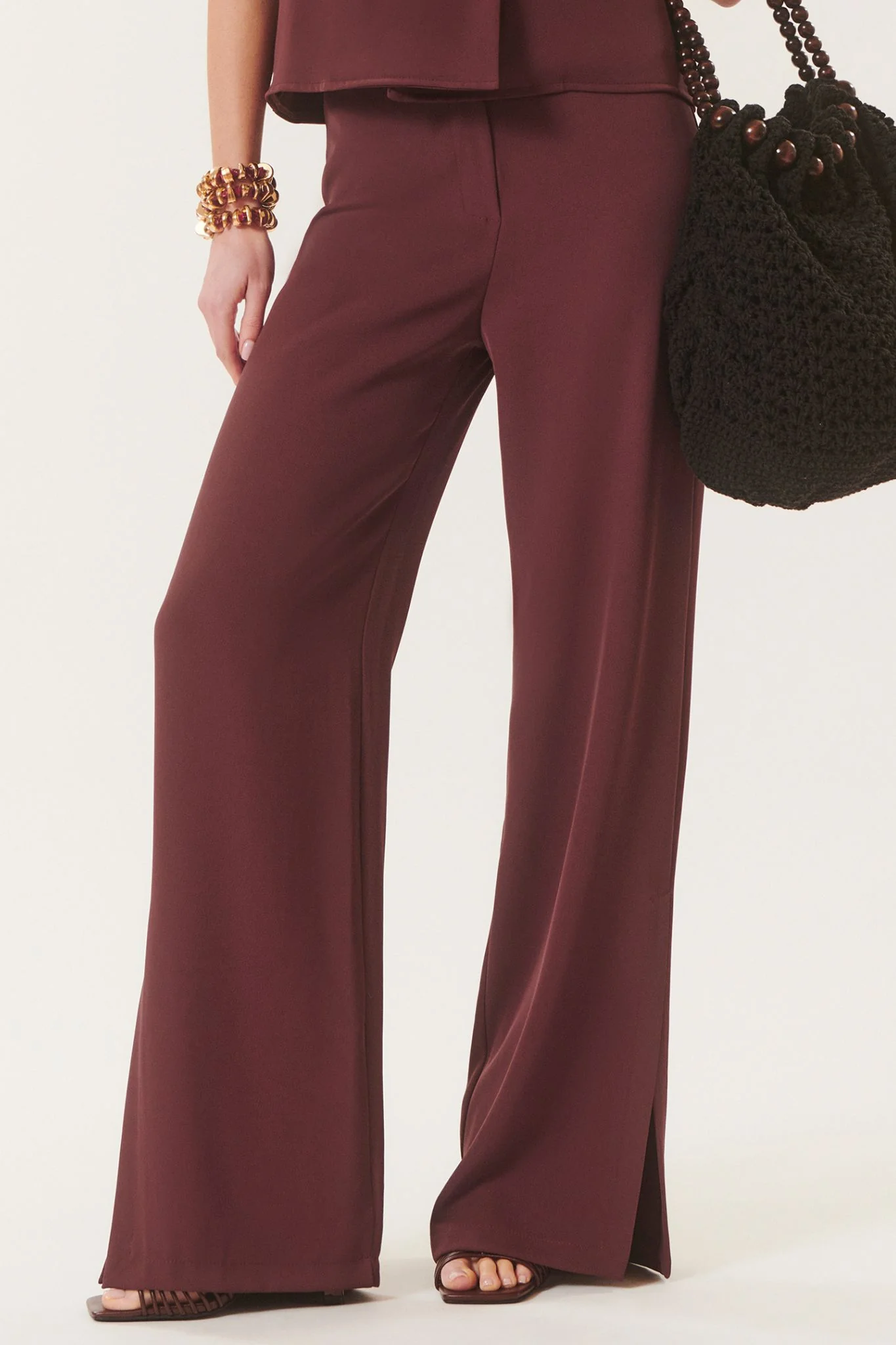 Massimo | Pantalon fluide à fentes - Image 4