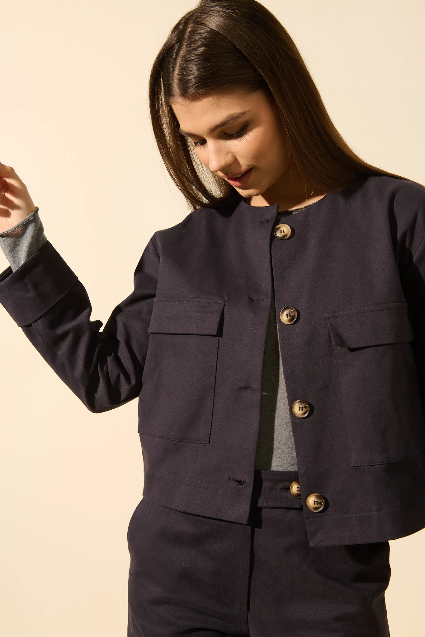 Pauline | Veste classique boutonnée - Image 4