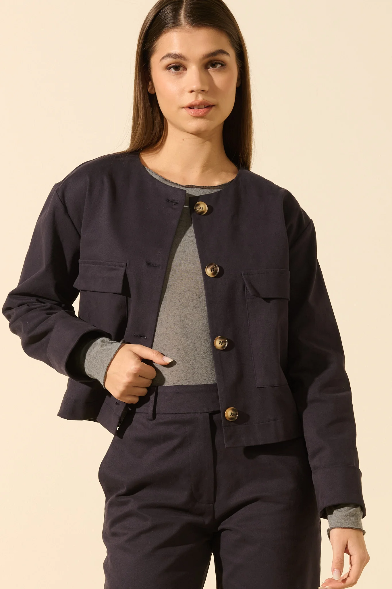 Pauline | Veste classique boutonnée - Image 6