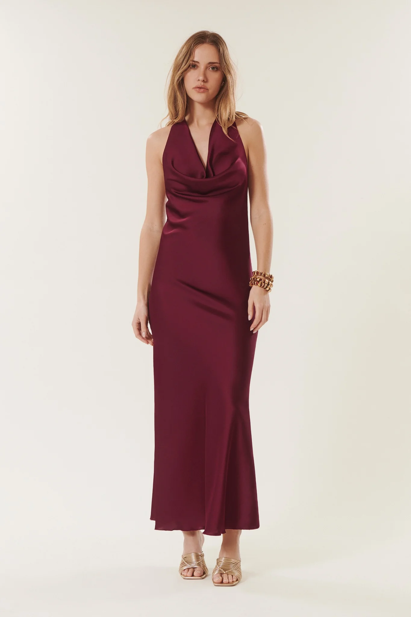 Preziosa | Robe dos-nu satinée - Image 3