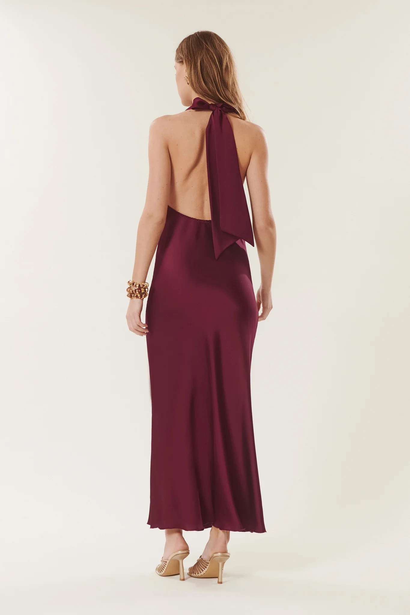 Preziosa | Robe dos-nu satinée - Image 4