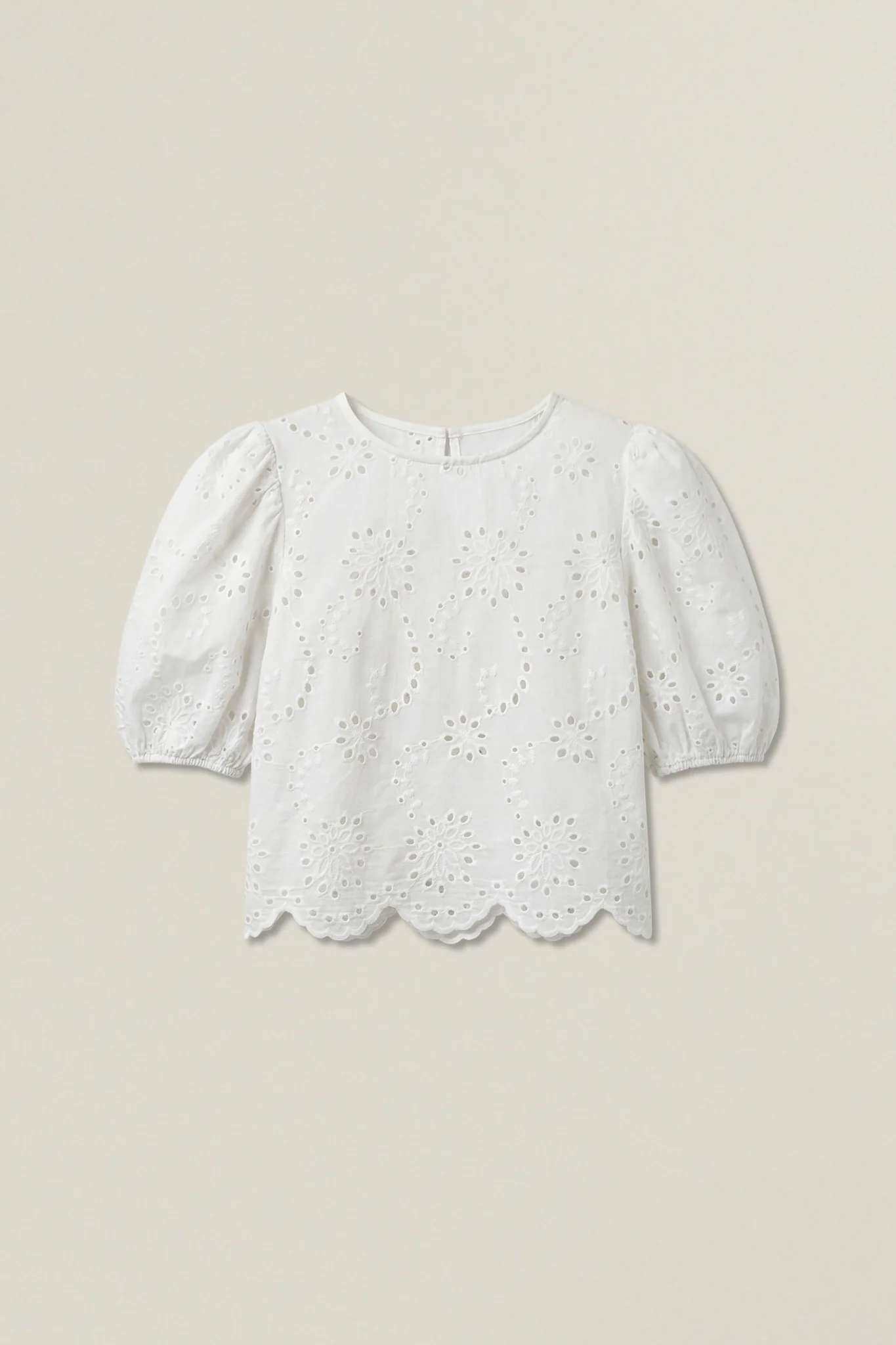 Stuart | Top manches bouffantes macramé - Image 4